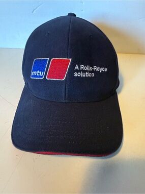 Penske Rolls Royce MTU Training Center Hat Cap Indy Racing Snapback Men's Black.